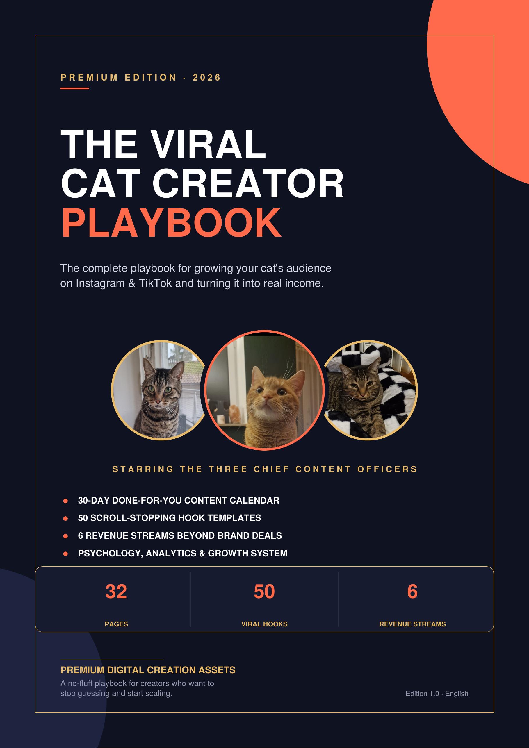 The Viral Cat Creator Playbook, Premium Edition Cover